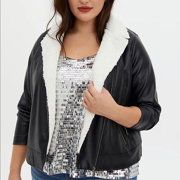 SHERPA Lined Moto Jacket - Picture 2 of 10